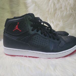 NIKE Jordan Access Black Red Shoes Men's 8.5